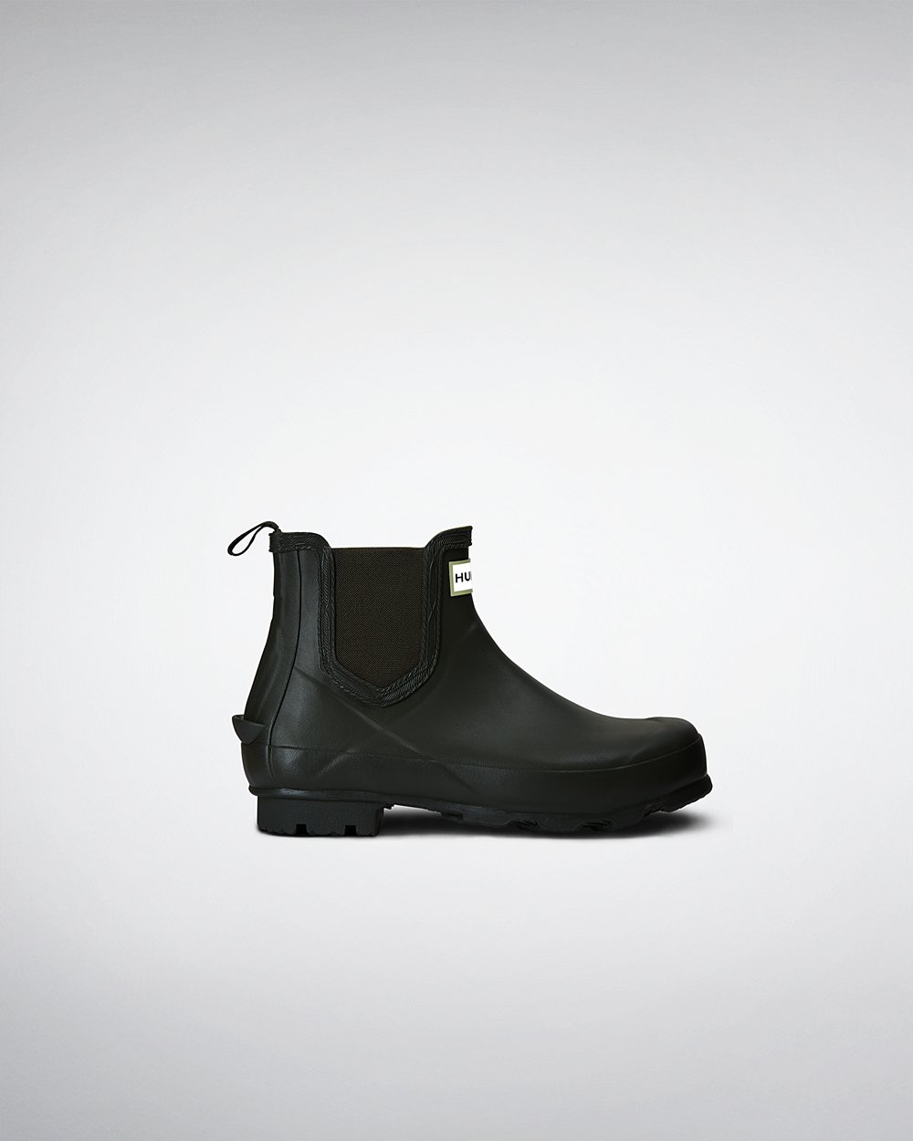 Hunter Mujer Norris - Botas Chelsea Verde Oscuro Oliva - 709-JTOPBV